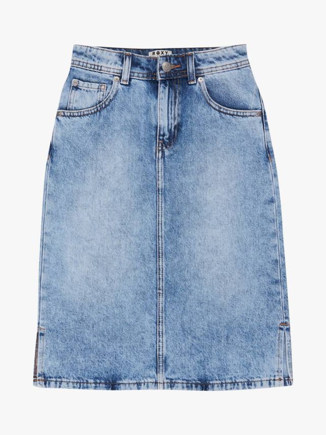

Детская джинсовая миди-юбка с завышенной талией Roxy, Beau Blue