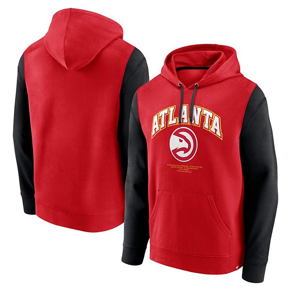 

Мужской красный свитшот с капюшоном Atlanta Hawks Scorer Fanatics