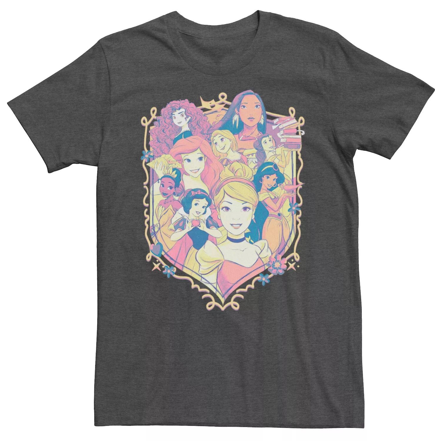 

Мужская футболка с логотипом Disney Princess Group Shield Licensed Character