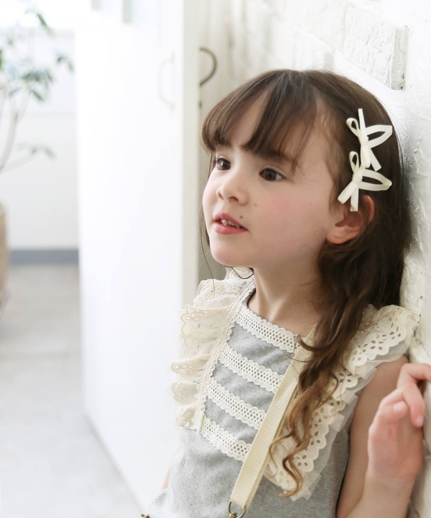 Кружевной топ Lien из 100% хлопка Rora, Gray — фото 4