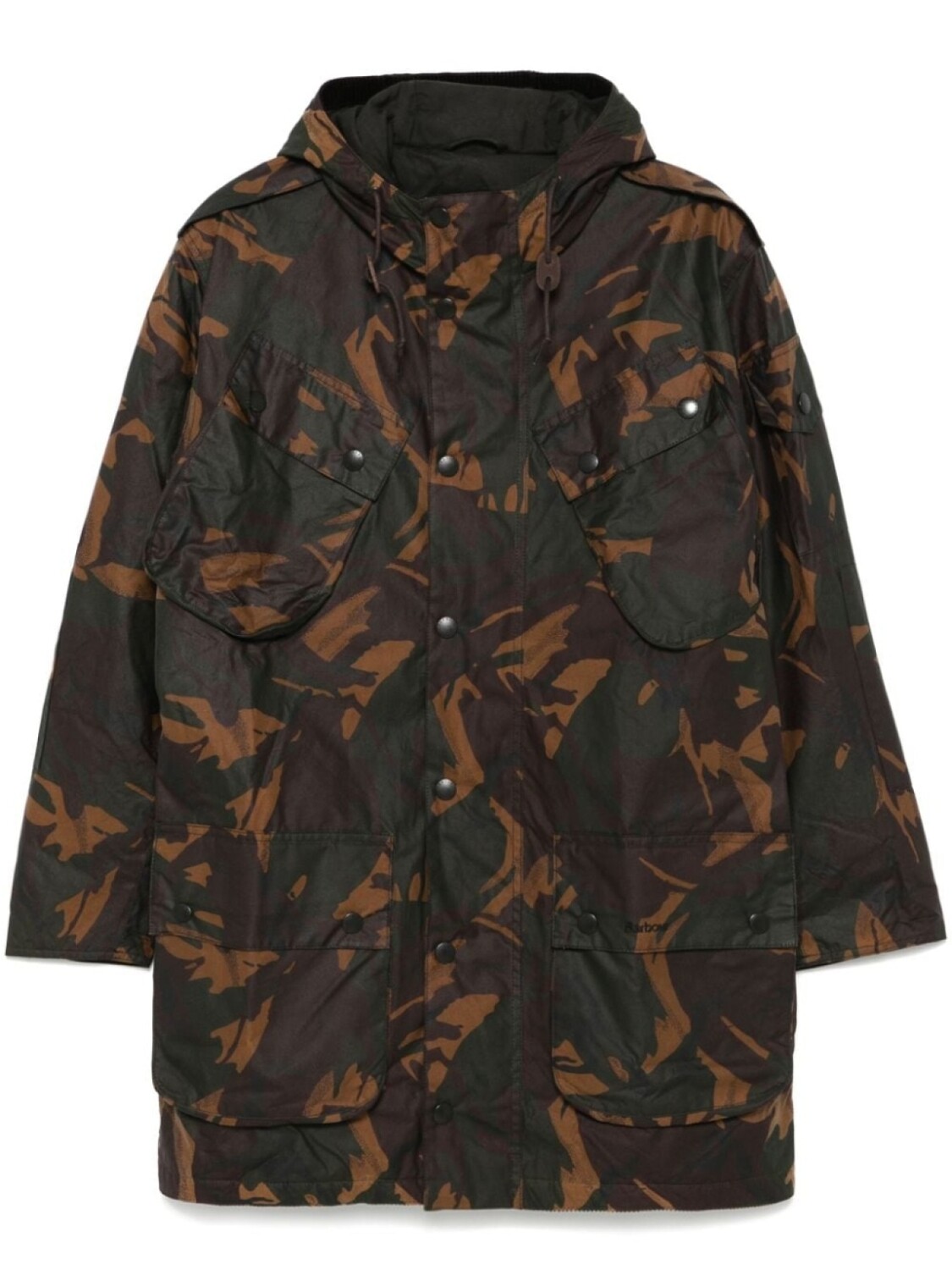 

Парка Barbour Wax Camo, коричневый