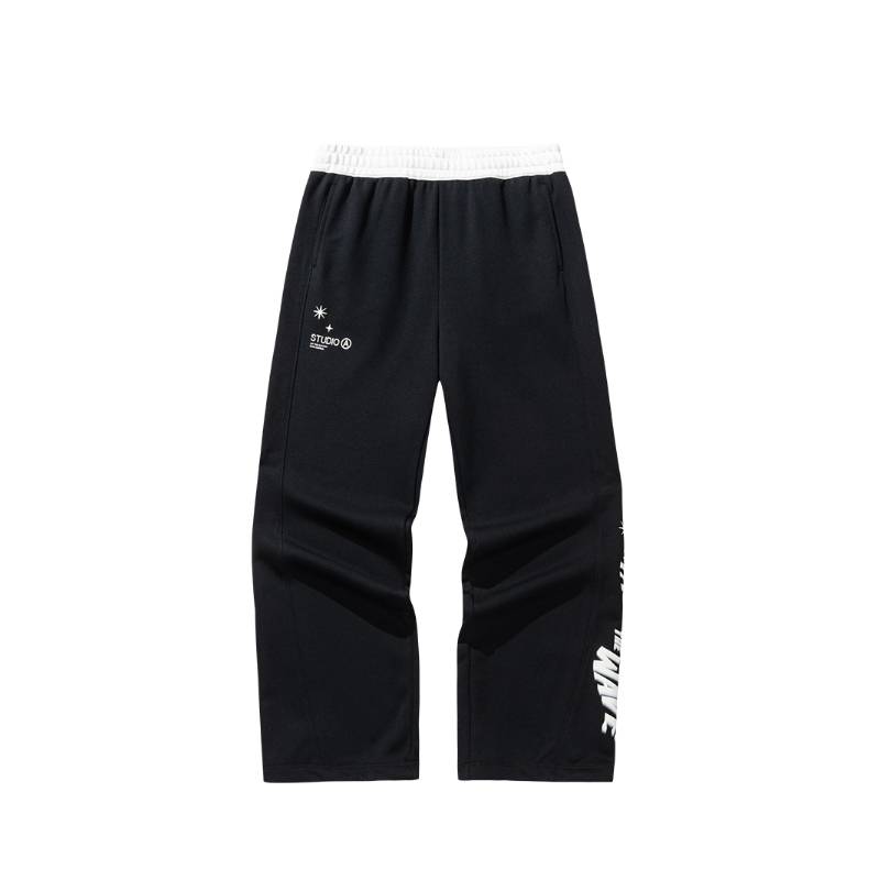 

Женские вязаные спортивные штаты Life Collection ANTA, basic черный