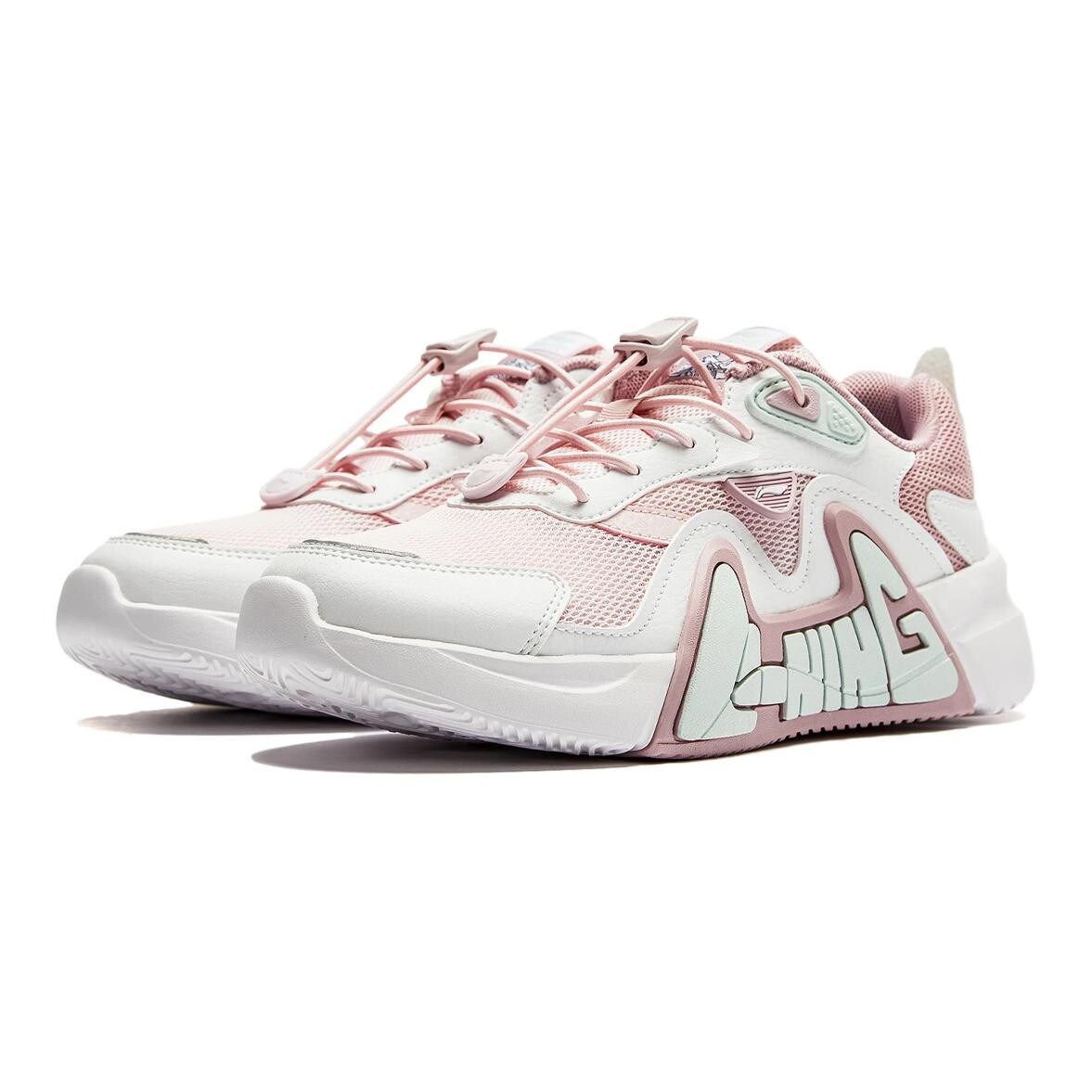 LN 90 FLY V3 Детские кроссовки GS Low-top розовые Lining Young, розовый — фото 3