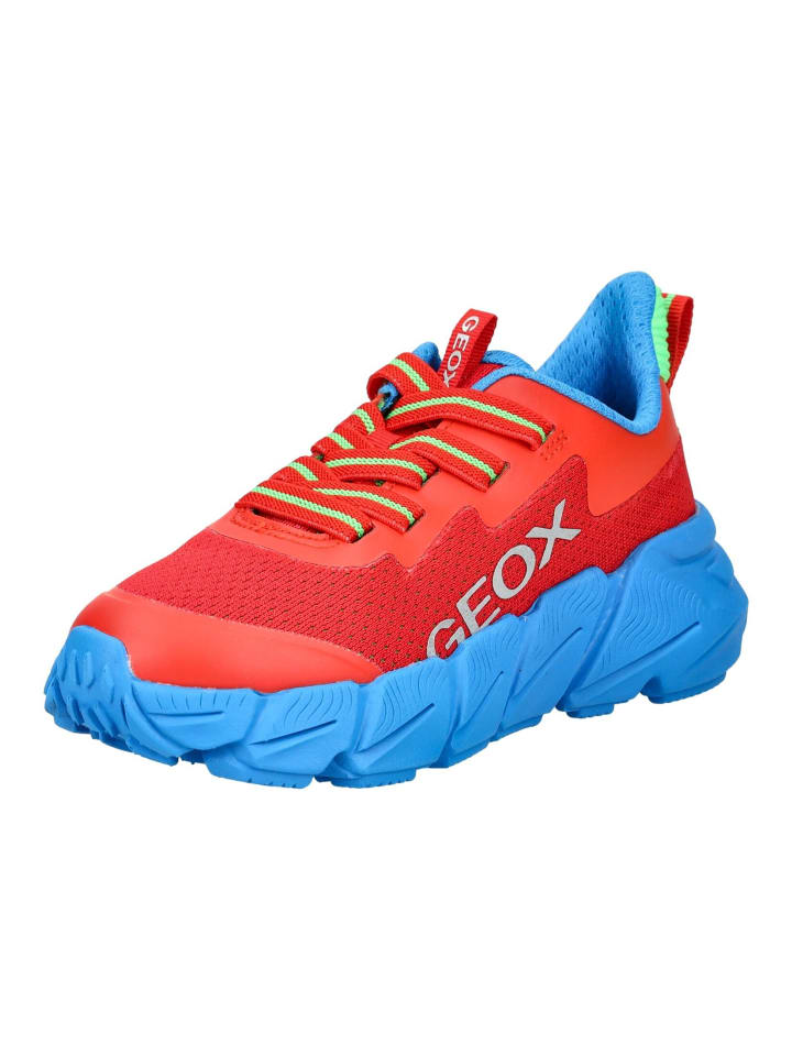 

Кроссовки на шнуровке Geox, цвет rot/blau