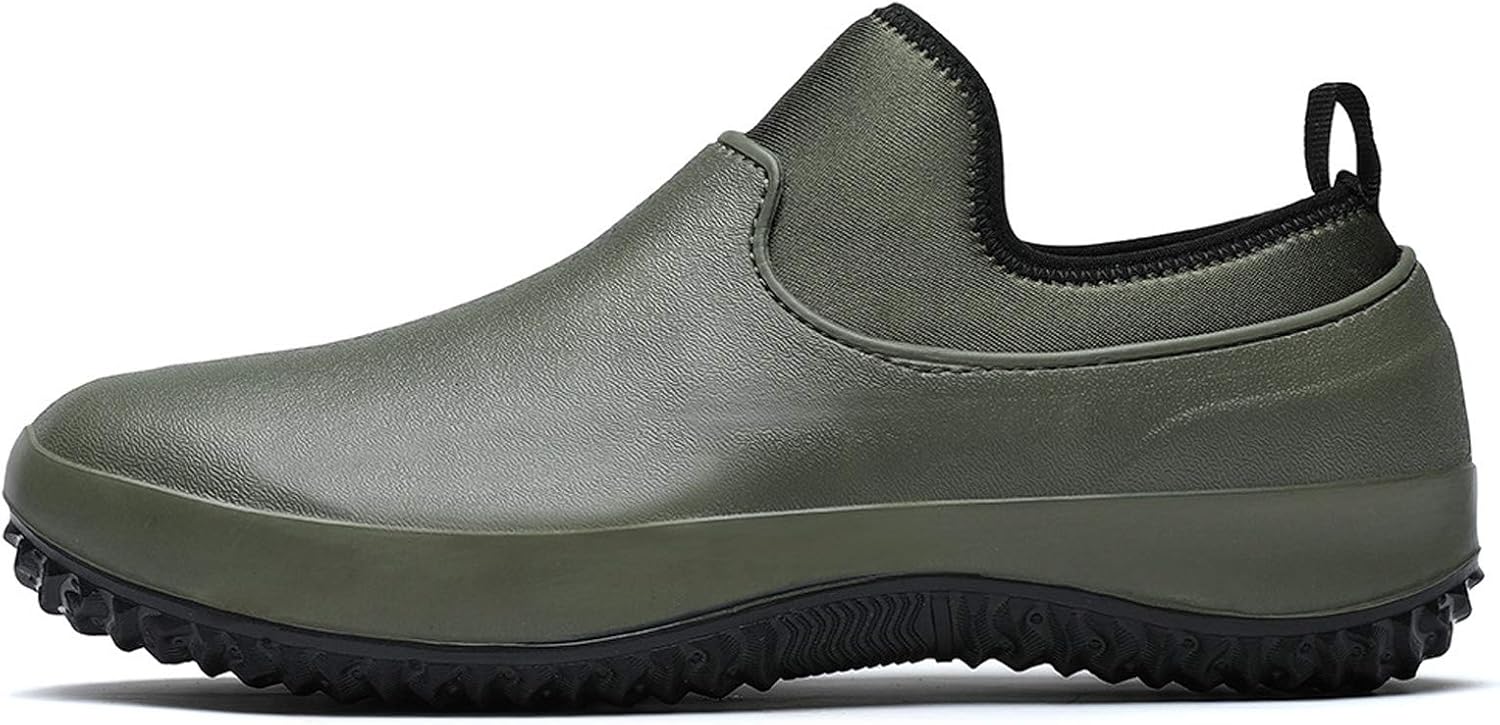 

Садовая обувь для мужчин, водонепроницаемые садовые резиновые ботинки, унисекс, для активного отдыха на открытом воздухе, кемпинга, ухода за газоном и работы во дворе Nutteri, зеленый