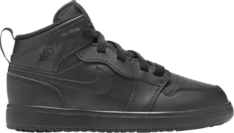 

Кроссовки Air Jordan 1 Mid ALT PS 'Triple Black', черный