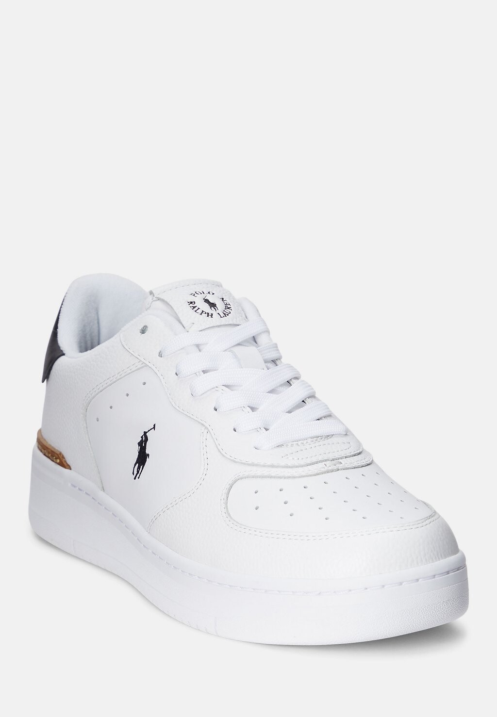 Низкие кроссовки Masters Court Top Polo Ralph Lauren, цвет white/black — фото 2