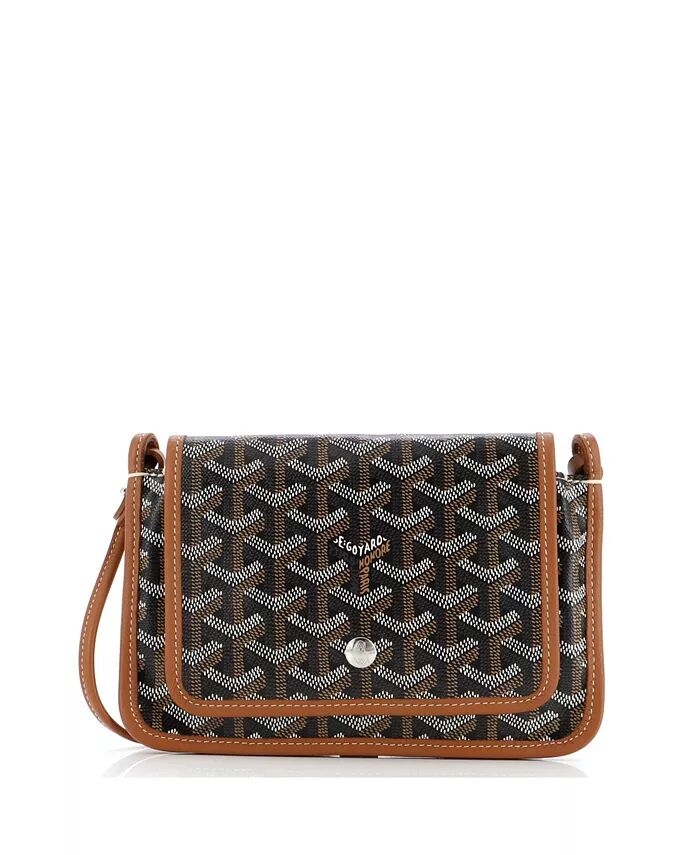 

Кошелек-клатч Plumet из покрытого холста Pre-Owned Goyard, черный
