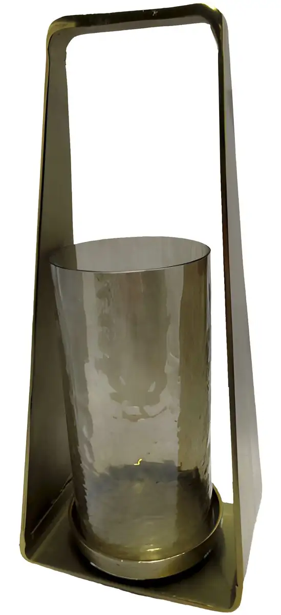 

Фонарь GILDE "Подсвечник Trento", (1 шт.), 1 лампочка, из алюминия и стекла, ширина ок. 20 см 20х61х14 см, цвет goldfarben