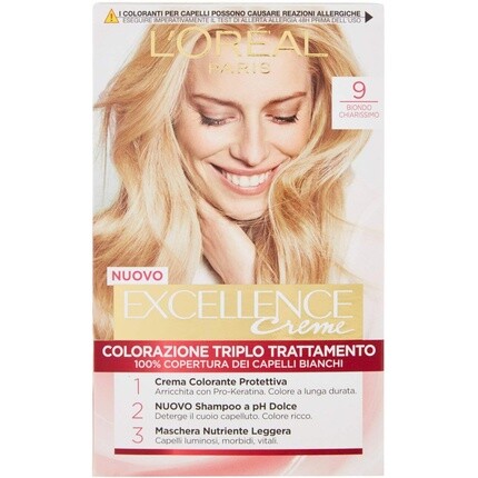 

L`OreAl Paris Excellence Краска для волос Крем Очень Светлый Блондин 9, L'Oreal