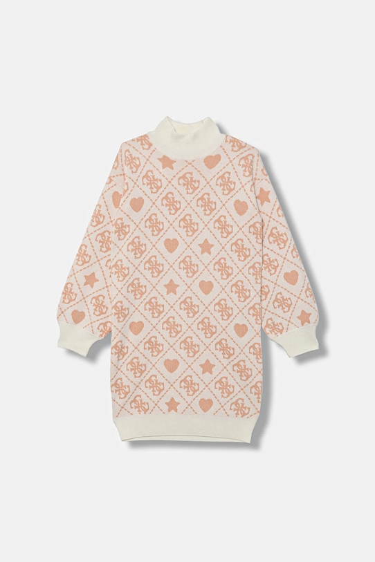 

Детское платье из смесовой шерсти Guess, оранжевый