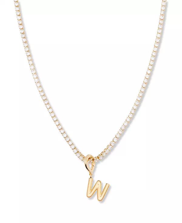 

Позолоченное мини-колье-теннисная цепочка с инициалами Изабеллы Brook & York, gold-w