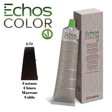 Neu Color 5.72 Светло-каштановый теплый коричневый крем-краска для волос без PPD и резорцина 100 мл, Echos — фото 2