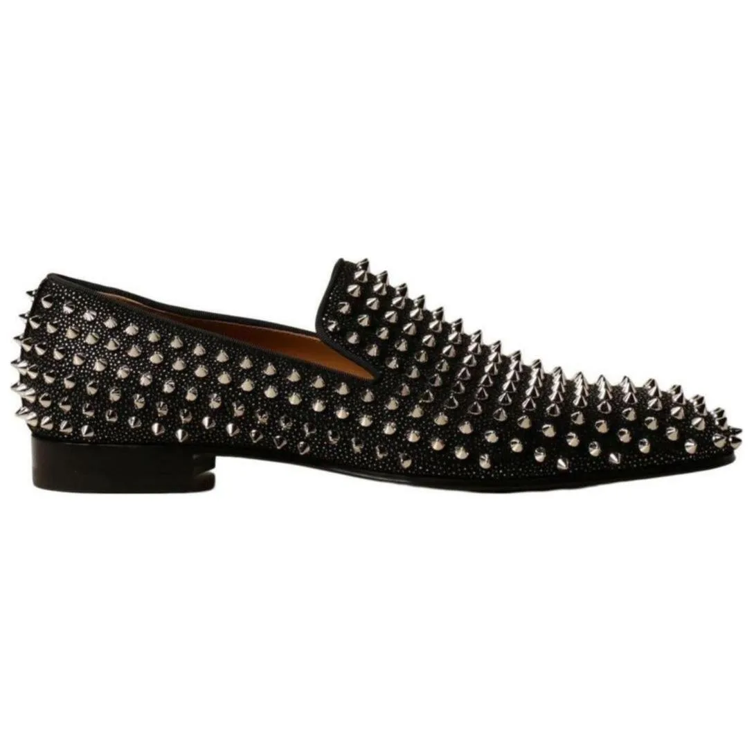 Christian Louboutin Кожаные повседневные туфли CL LUBOTING для мужчин, черные — фото 3
