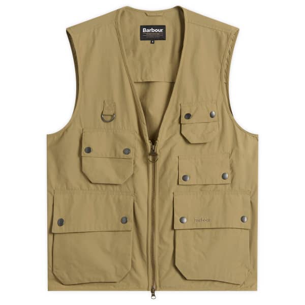 

Heritage + практичный повседневный жилет редактора Barbour, british хаки