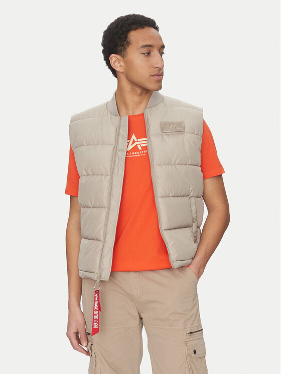 

Жилет стандартного кроя 118109 Alpha Industries, бежевый