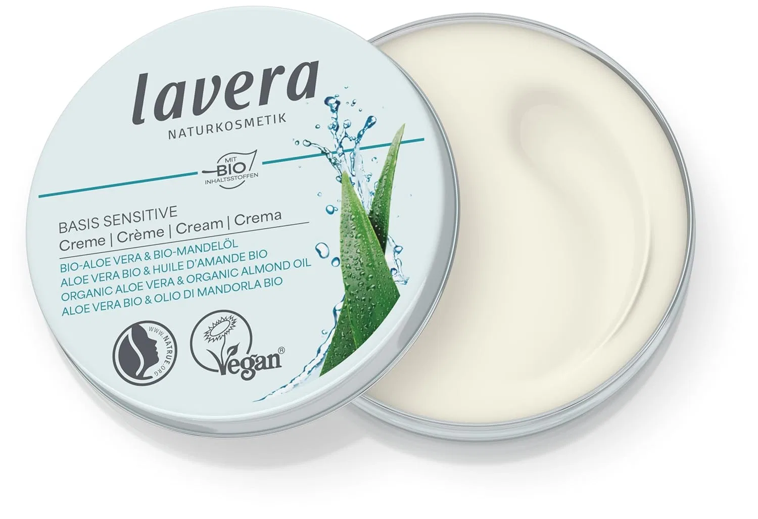 Увлажняющий крем Basis Sensitive с органическим алоэ вера и миндальным маслом от lavera Lavera — фото 2
