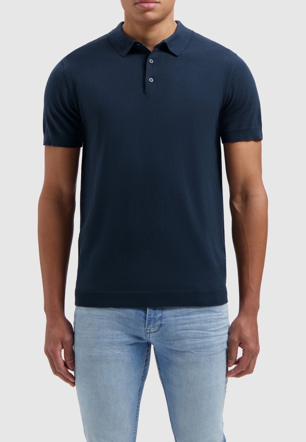 

Рубашка-поло REGULAR FIT SS Pure Path, цвет navy