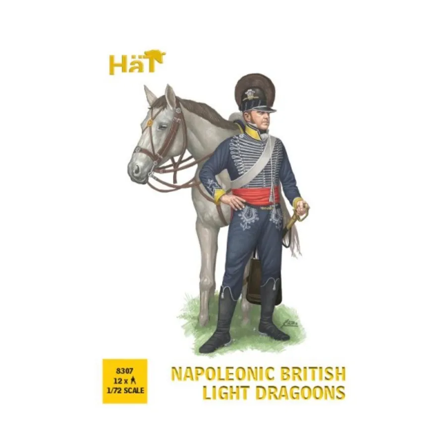 

Наполеоновские британские легкие драгуны, Historical Plastic Military Figures - Napoleonic (1:72) (Hat Industries)