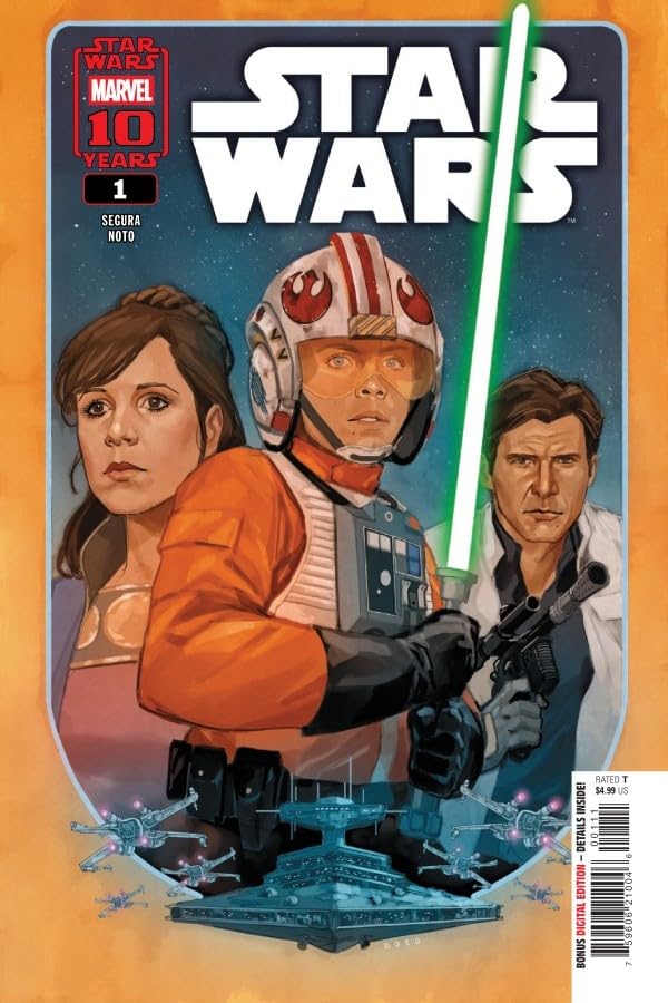 

Star Wars #1 Phil Noto Main Cover with Rated Comics Acrylic Backer (Rated Comics)