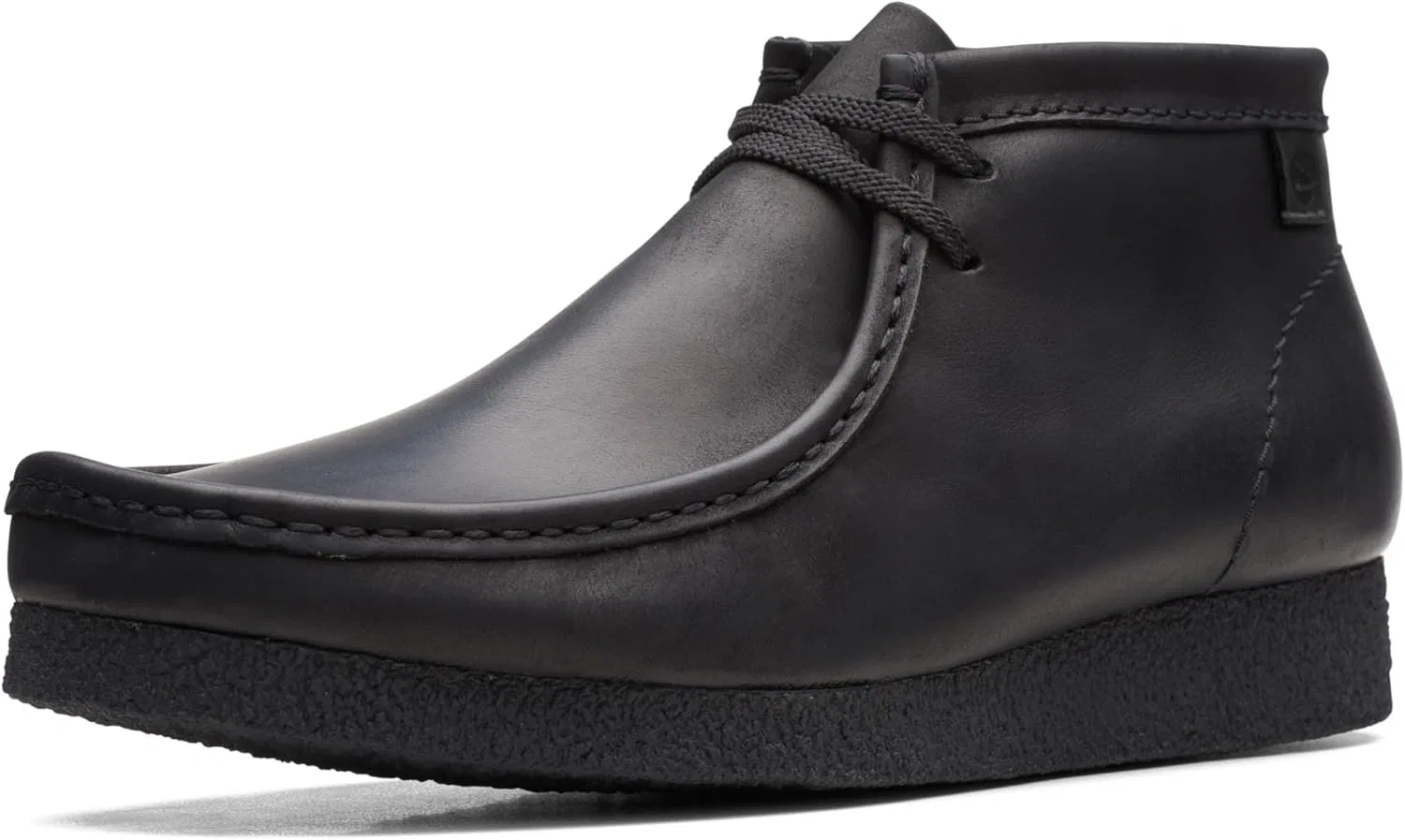 Мужские ботинки Clarks Shacre Chukka, черная кожа, размер 7 EU (широкая ширина)