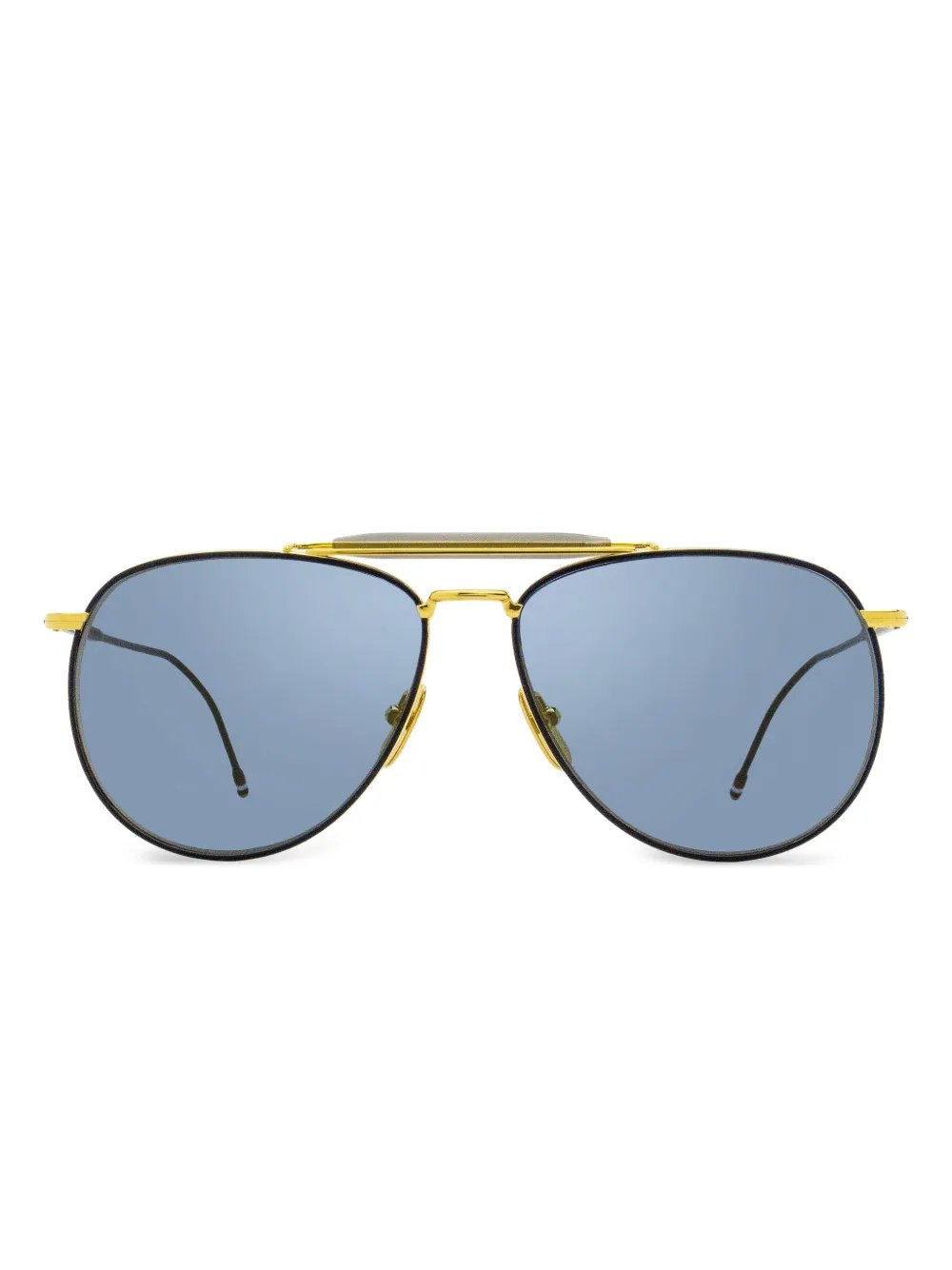 

Солнцезащитные очки-пилоты Thom Browne Eyewear, золотой
