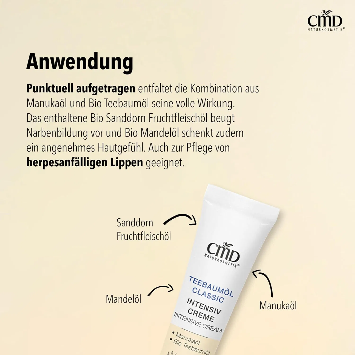 Интенсивный крем с маслом чайного дерева, 10 мл Cmd Naturkosmetik — фото 4