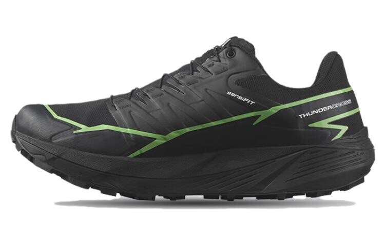 

Кроссовки SALOMON Thundercross GORE-TEX 'Black Green Gecko', черный/зеленый