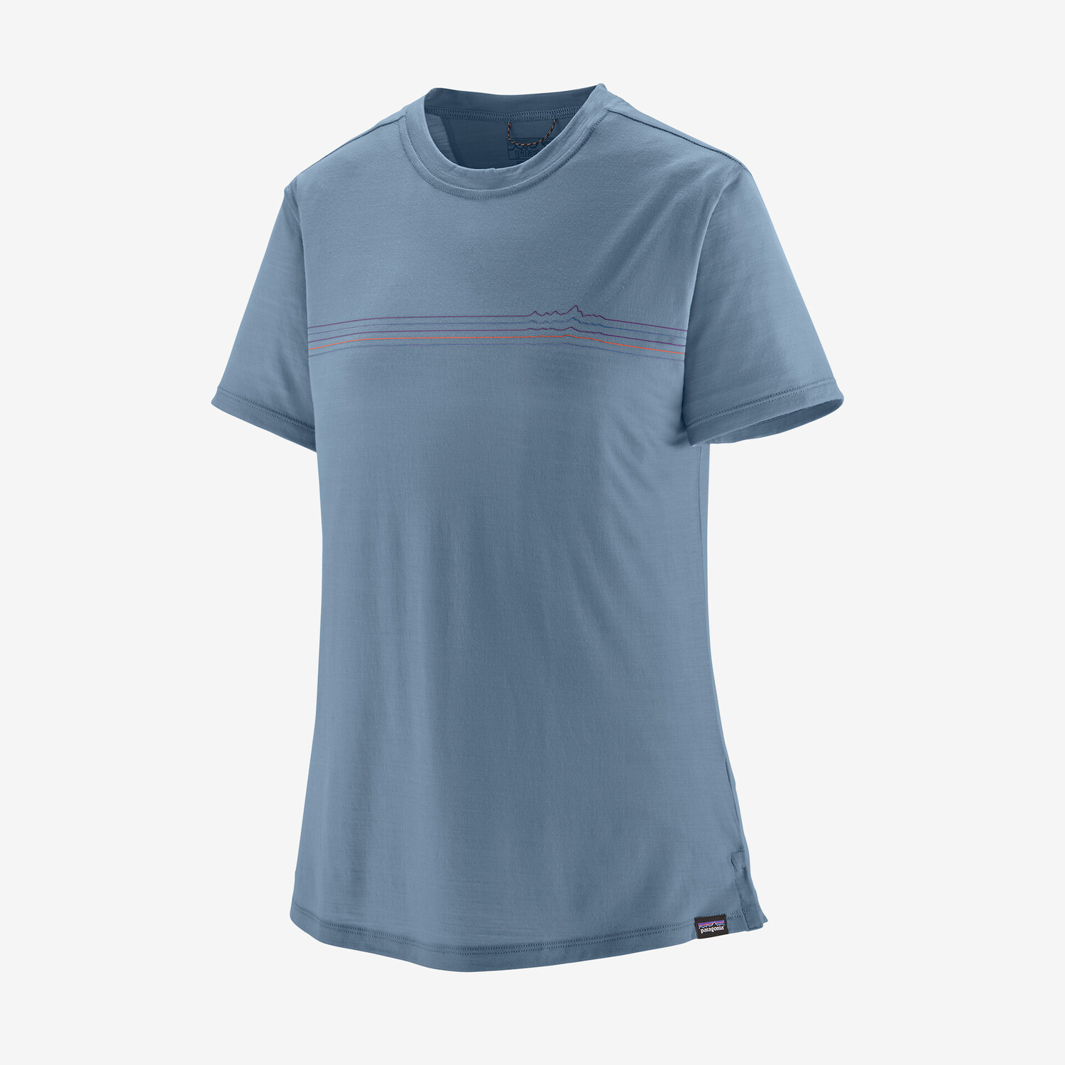 

Женская рубашка Capilene Cool Merino с рисунком Patagonia, серый