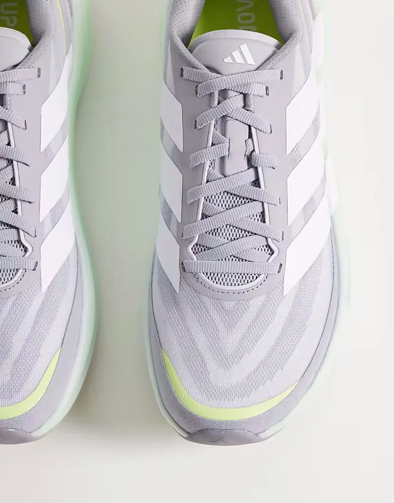 Adidas performance Кроссовки Adidas Running Supernova Glide серого и зеленого цвета — фото 3