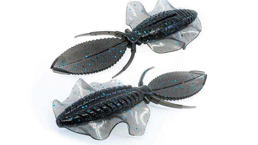 

CHASEBAITS Резиновая приманка - резиновая приманка - шлёпанец - 10,8 см - чёрно-синий зоб