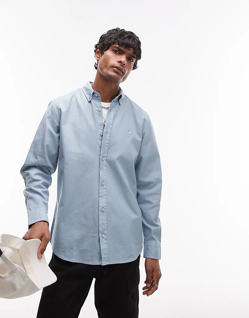 

Рубашка с длинными рукавами в стиле болтон светло-голубого цвета Carhartt WIP
