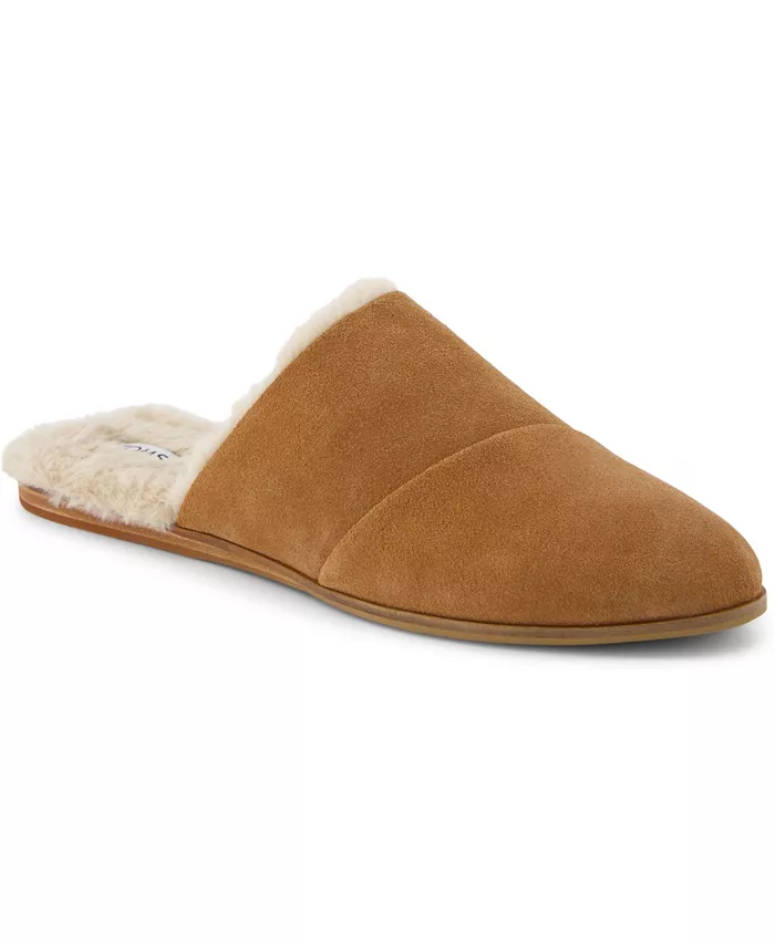 Женские мюли на плоской подошве Jade из искусственного меха TOMS, черный