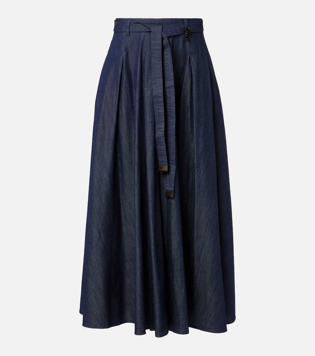 

Аманда макси-юбка из шамбре S Max Mara, Scuro Pulito