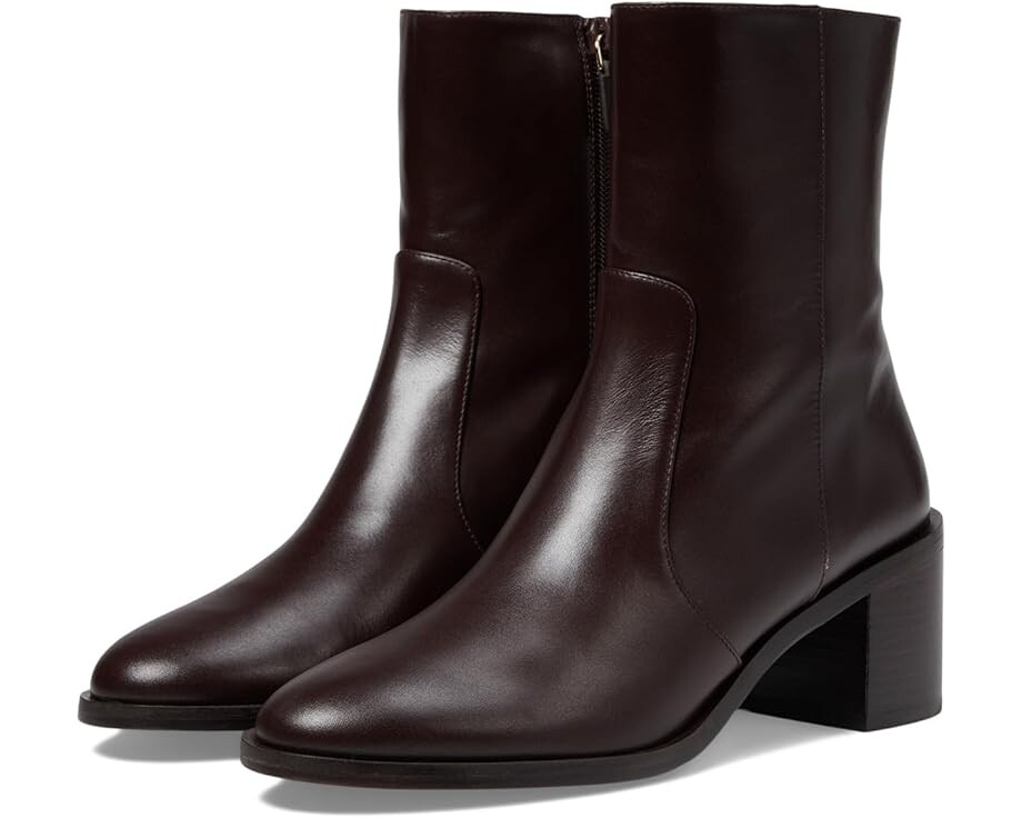 

Ботинки Stuart Weitzman Esme Zip Bootie, темно-корчневый