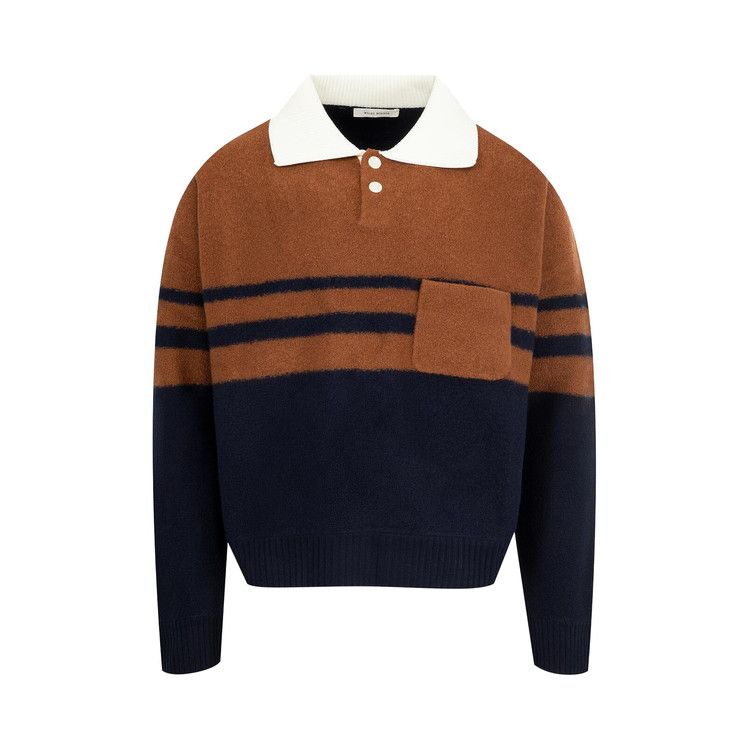 

Поло Wales Bonner Calm Polo, Brown/Navy