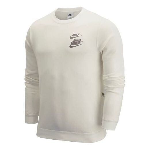 

Толстовка Nike Unisex Nike Sportswear Logo Printing Round-neck Sports Sweatshirt White, мультиколор