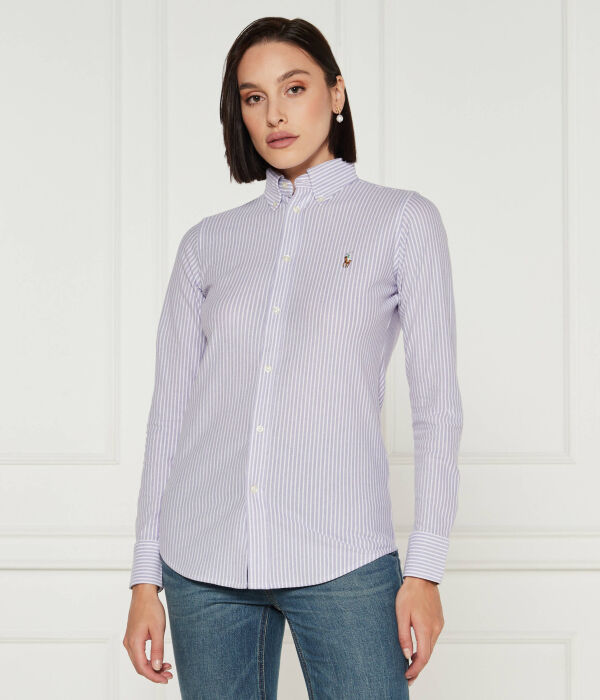 

Рубашка Polo Ralph Lauren Slim Fit, фиолетовый