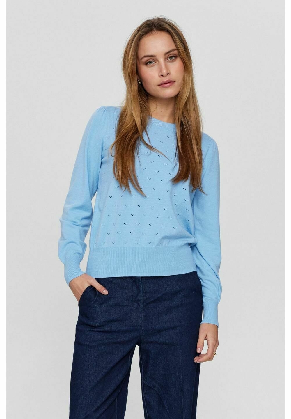 

Вязаный свитер NUEDNA PULLOVER Nümph, цвет powder blue
