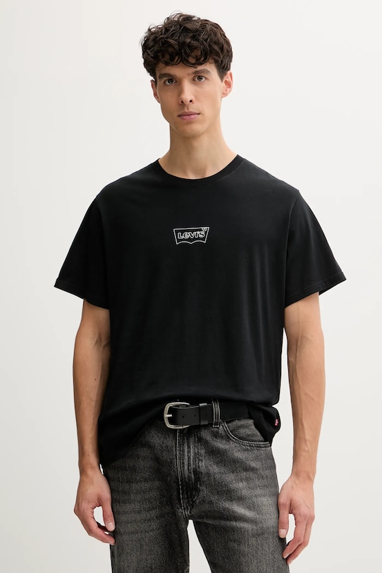 

Хлопковая футболка Levi'S, черный