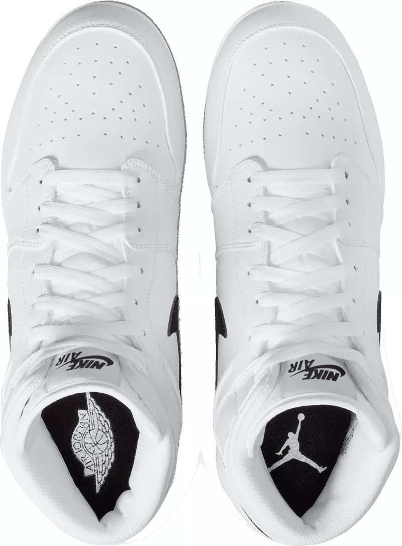 Мужские бейсбольные бутсы Nike Jordan 1 Retro Metal High, белый/черный — фото 4