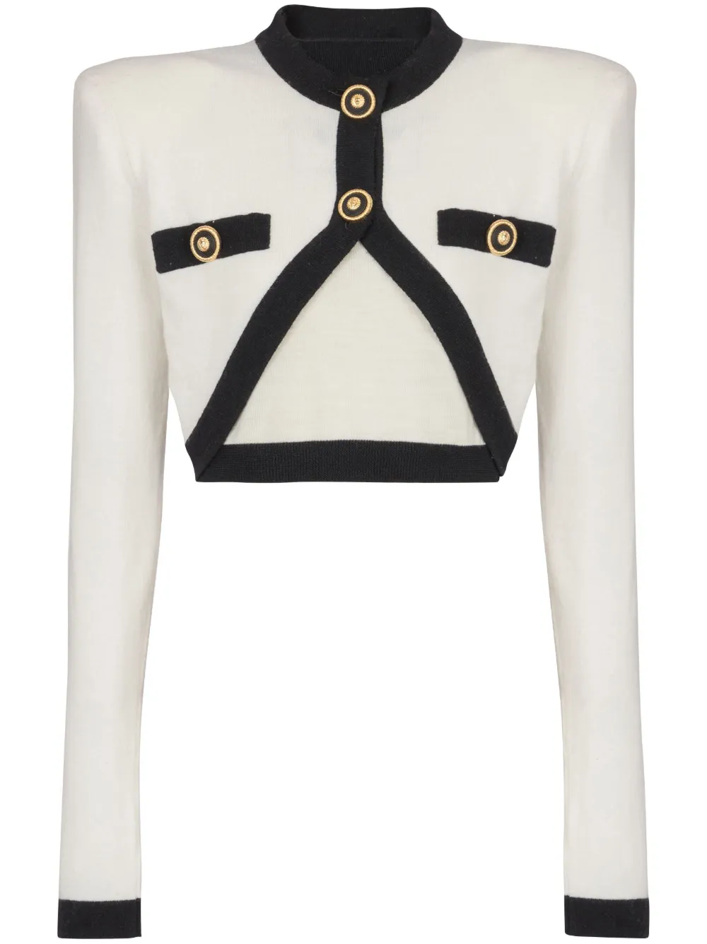 

Укороченный кардиган BALMAIN, белый