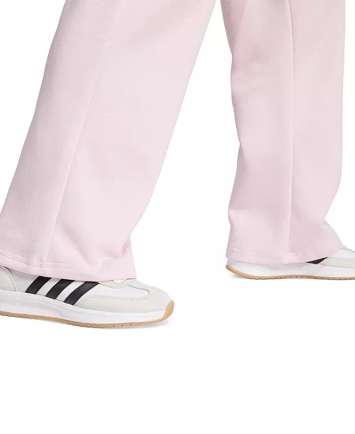 Женские брюки Feel Cozy со средней посадкой и открытым краем adidas, розовый — фото 4