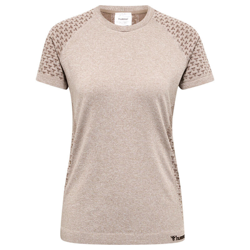 

Hmlci Бесшовная футболка для женщин для йоги HUMMEL, цвет braun