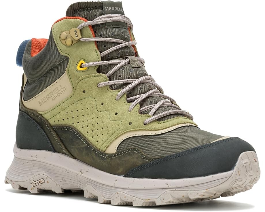 

Походная обувь Merrell Speed Solo Mid WP, цвет Olive Multi