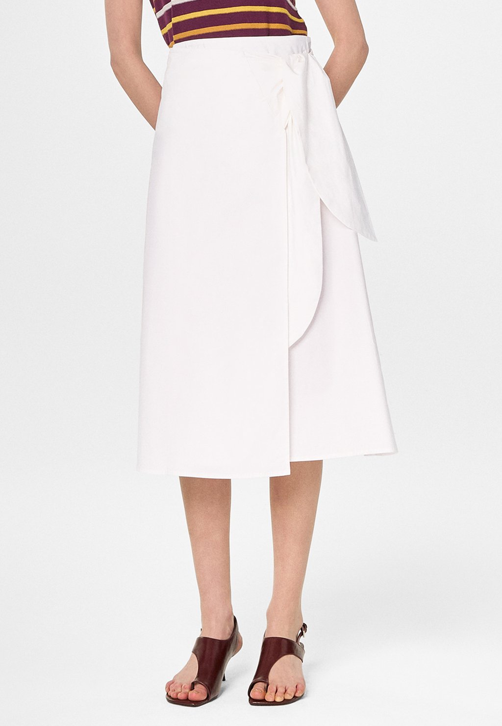 

Юбка с запахом A-line skirt Rodier, белый
