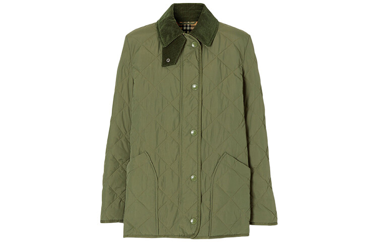 

Burberry Женская стеганая куртка, цвет Willow green
