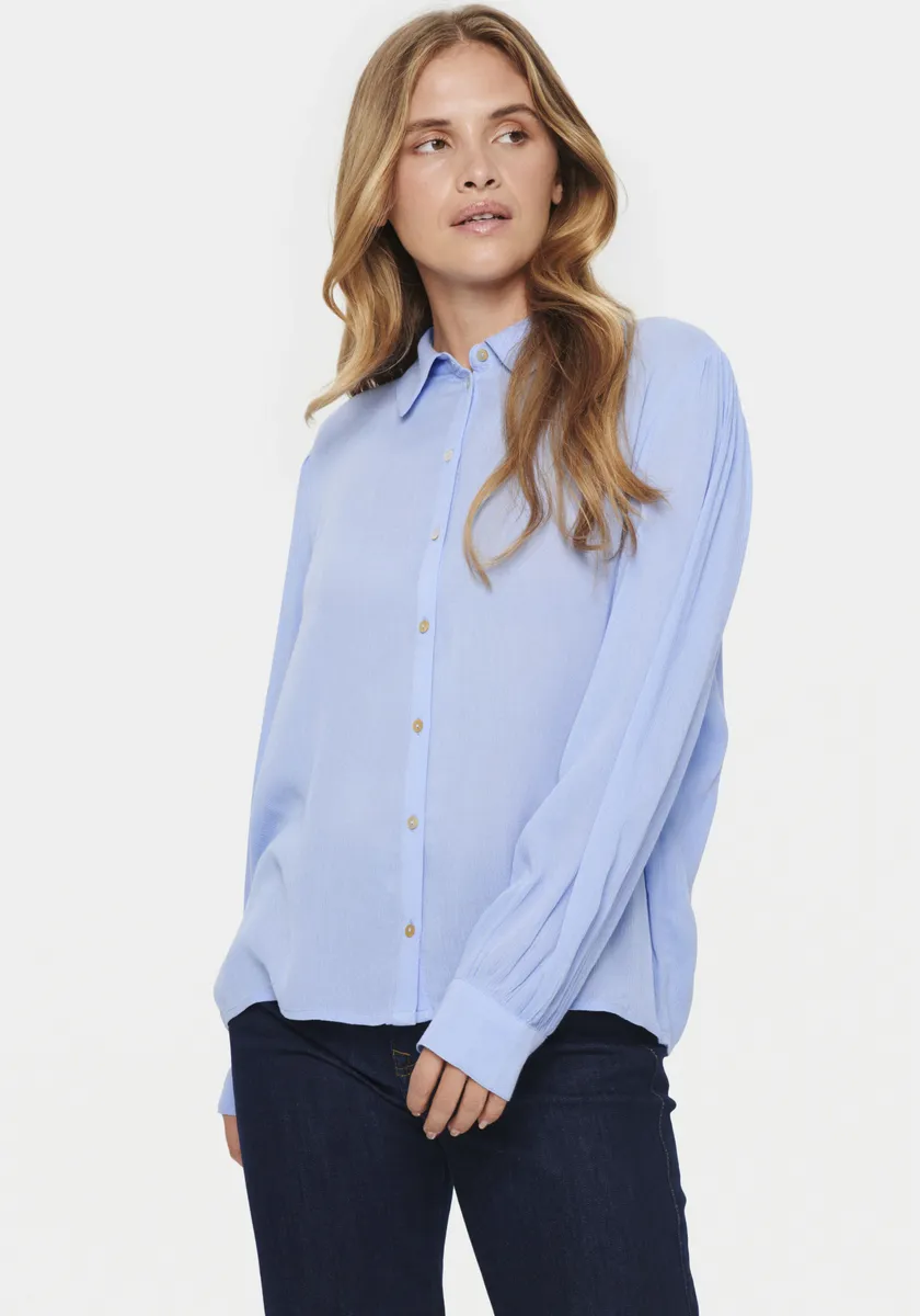 

Блузка-рубашка Saint Tropez "AlbaSZ Shirt", цвет Hydrangea