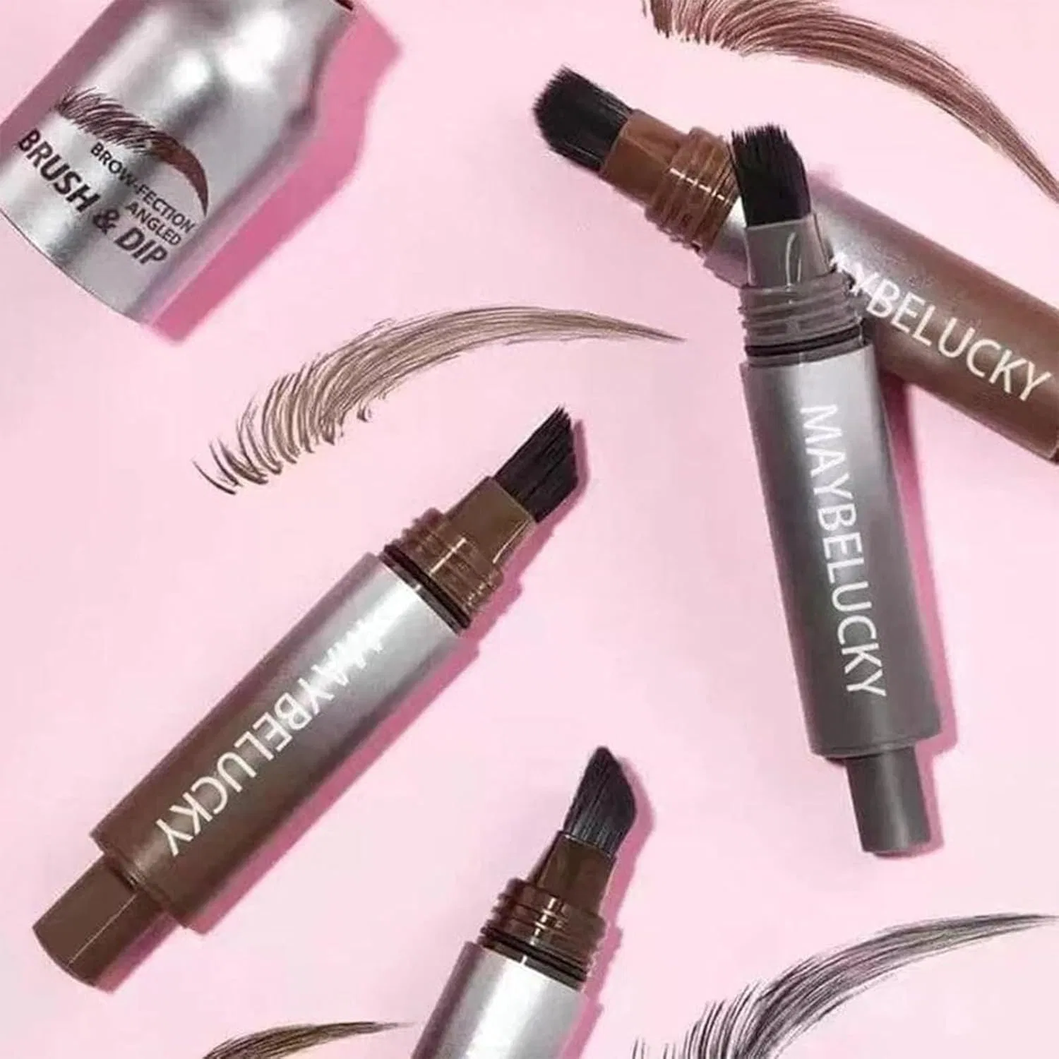 Скошенная кисть для бровей от Maybelucky Yomacy, 1 Set — фото 2