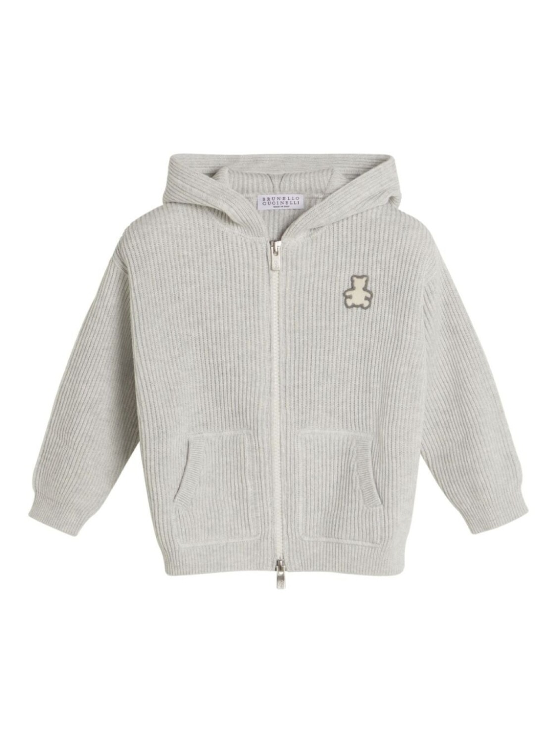 

Brunello Cucinelli Kids кашемировое худи, серый